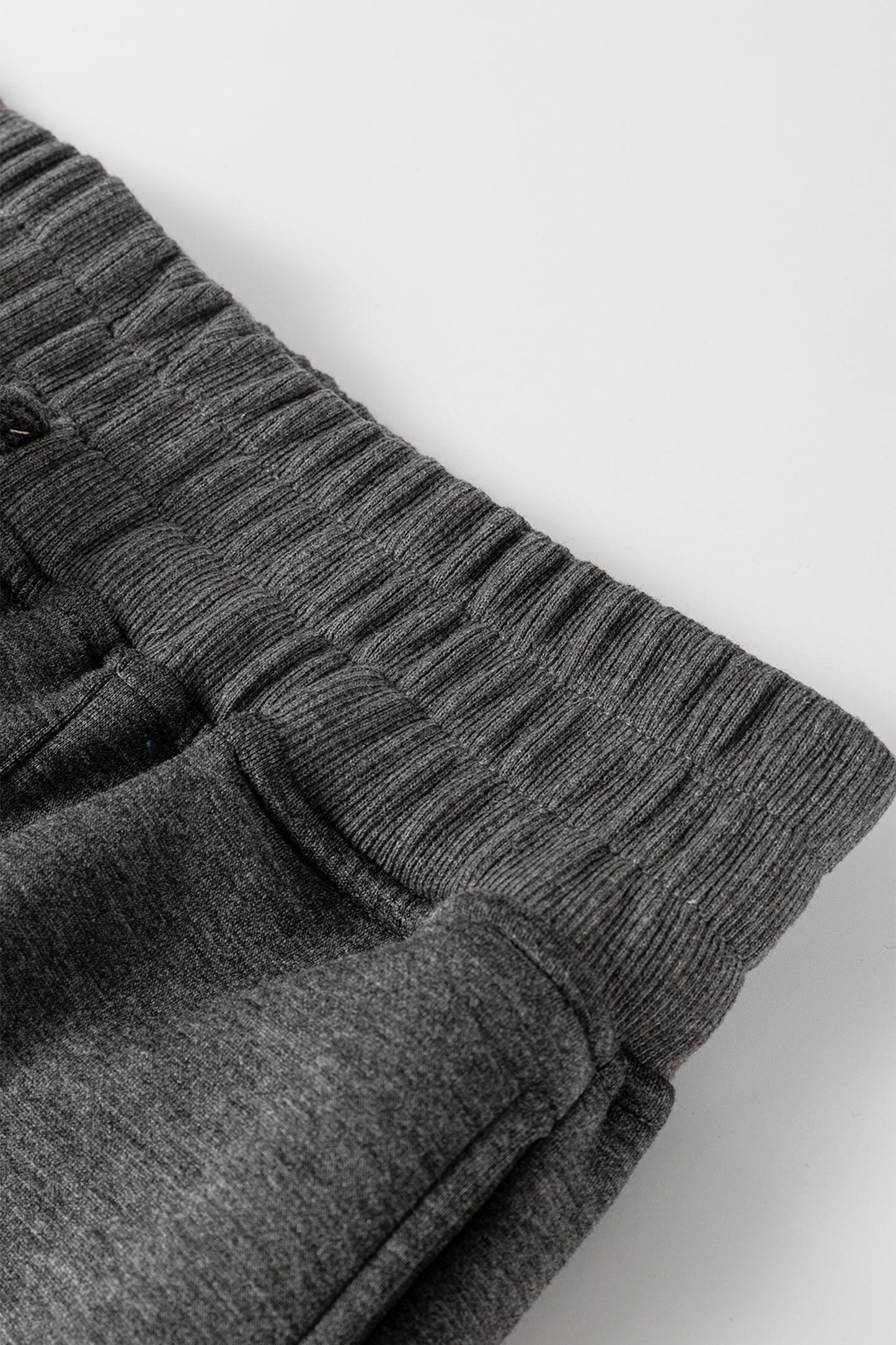 Medium Grey Collared V Neck Pullover Sweatshirt Sweatpants Set