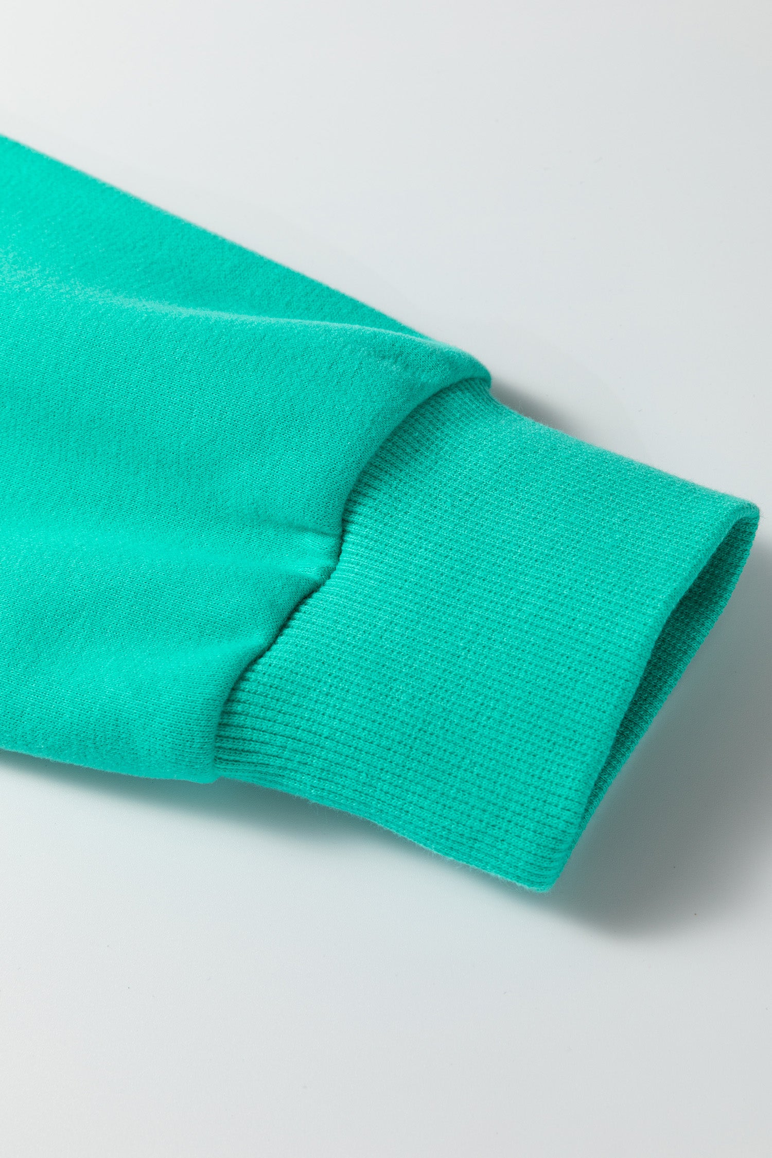 Bright Pink Oversize Blessed Embroidered Mock Neck Sweatshirt