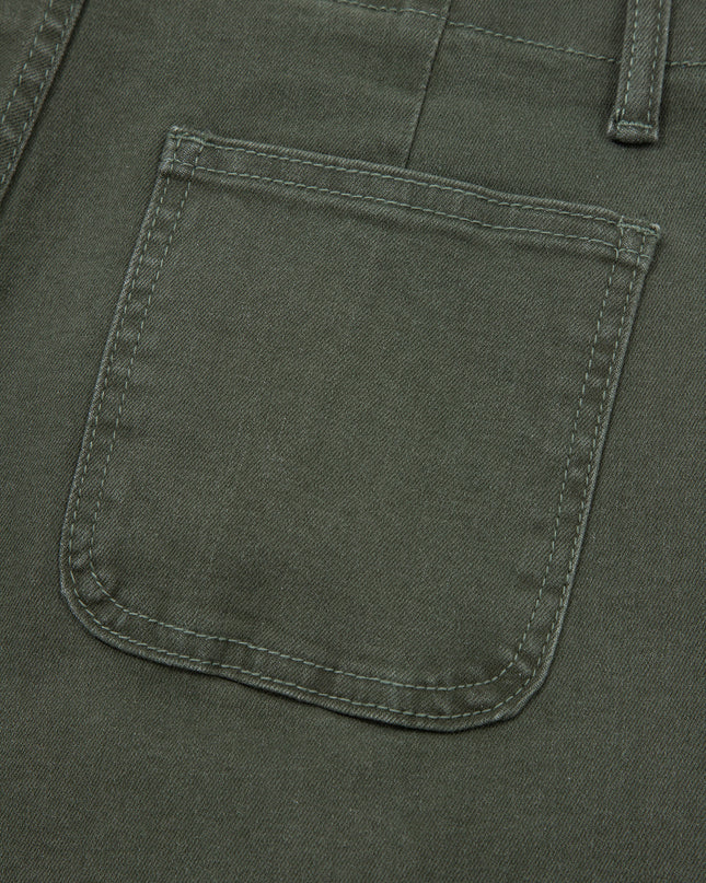 Mist 2-Button High Waist Flared Bottom Jeans