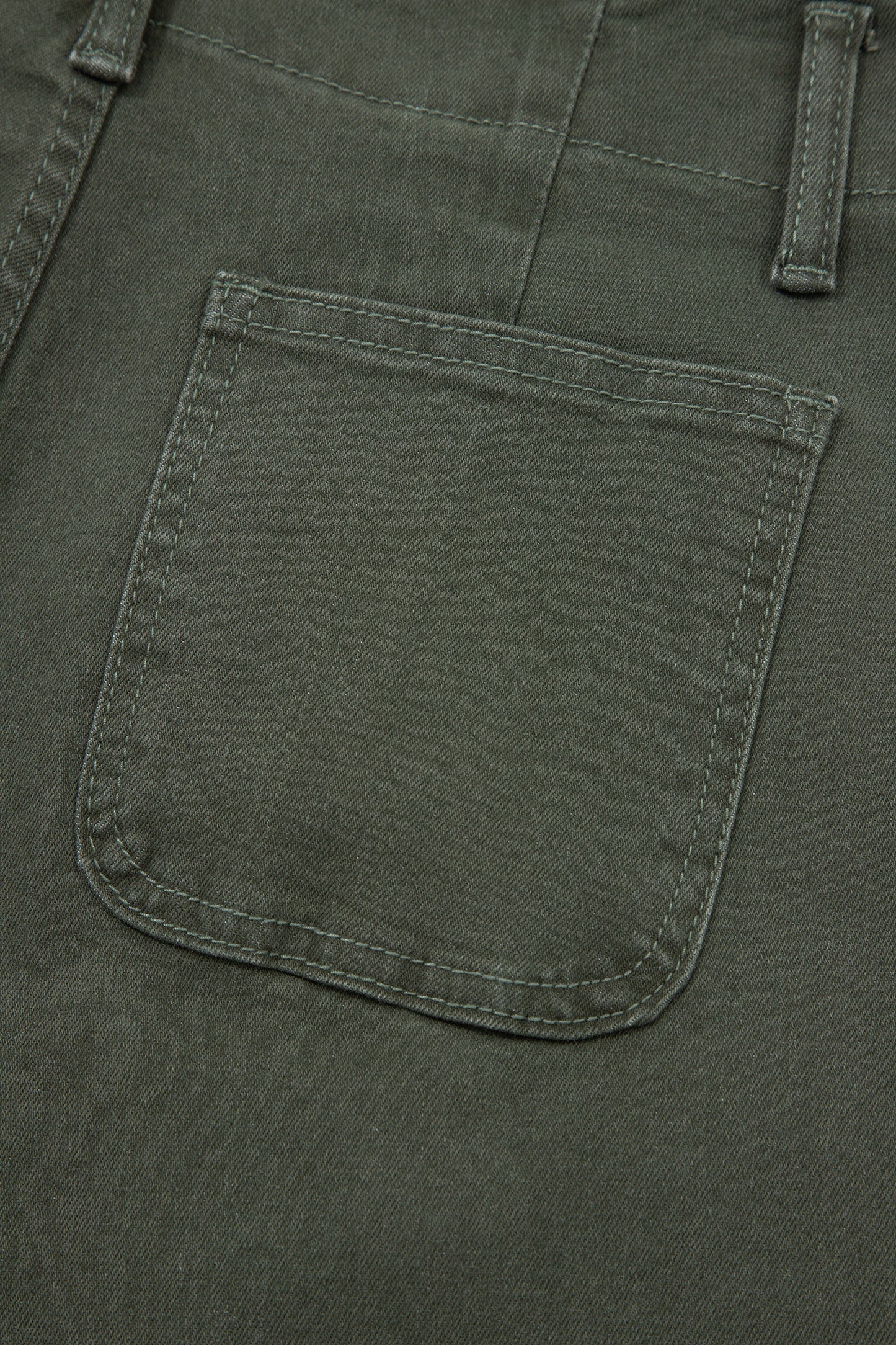 Mist 2-Button High Waist Flared Bottom Jeans