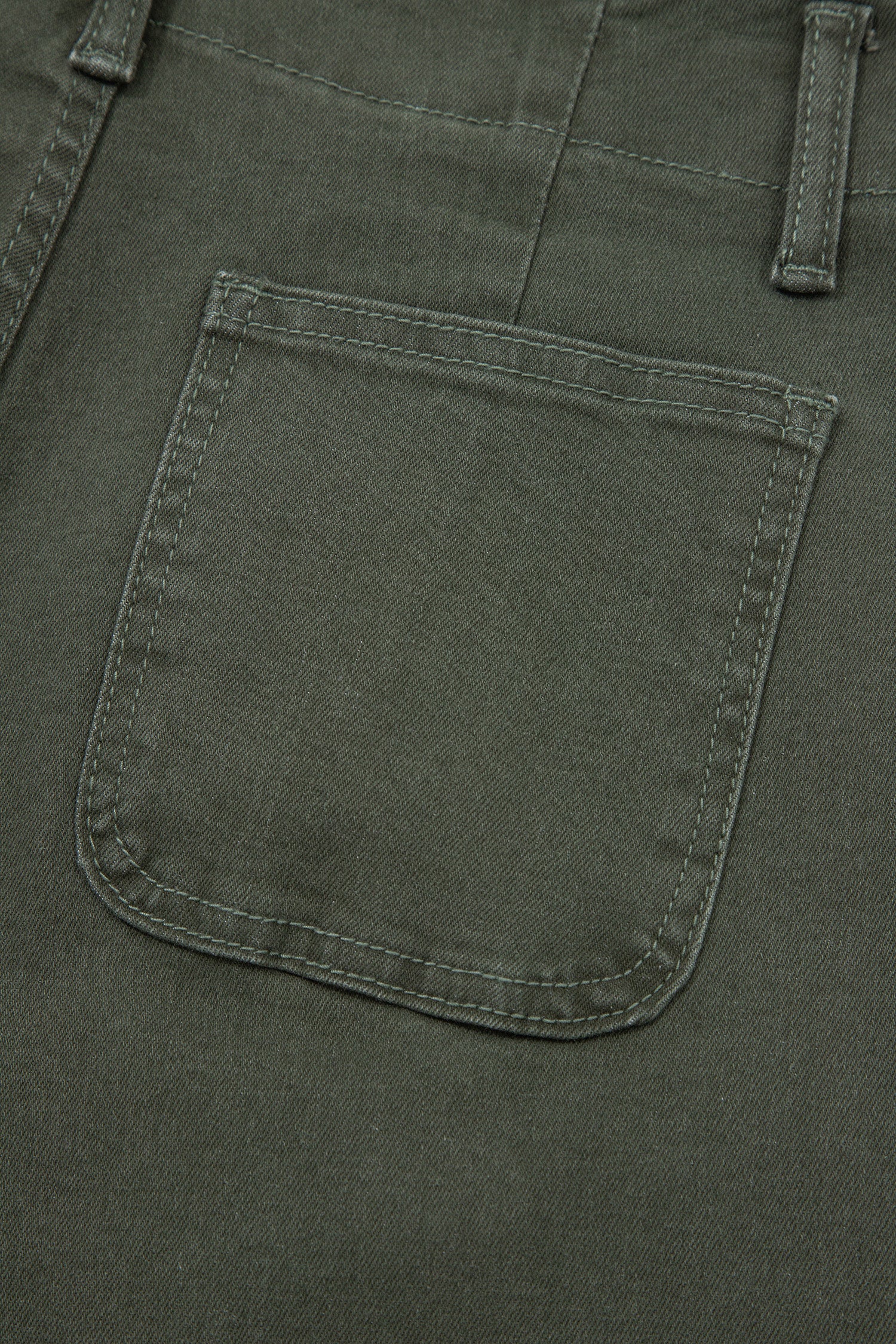 Mist 2-Button High Waist Flared Bottom Jeans