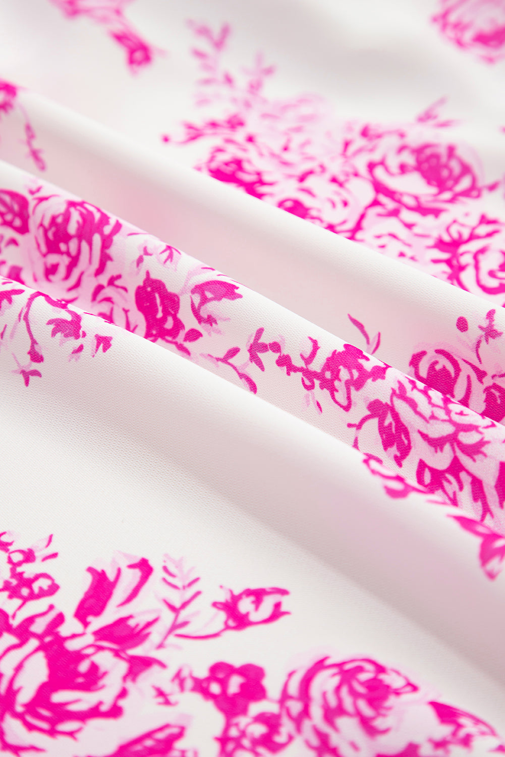 Sky Blue Boho Floral High Waist Ruffle Split Maxi Skirt