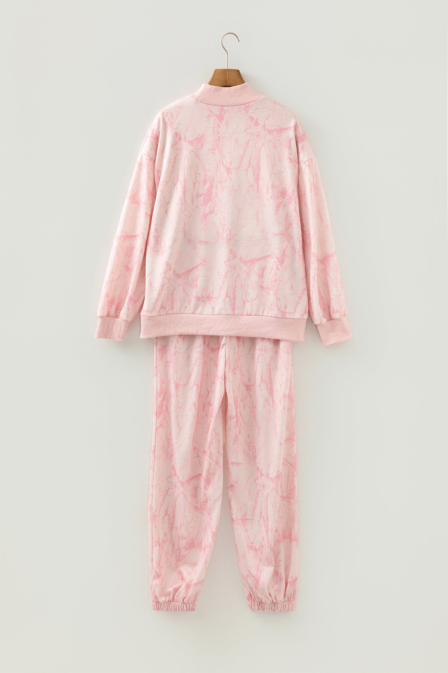 Khaki Camo Print Jogger Pants Set