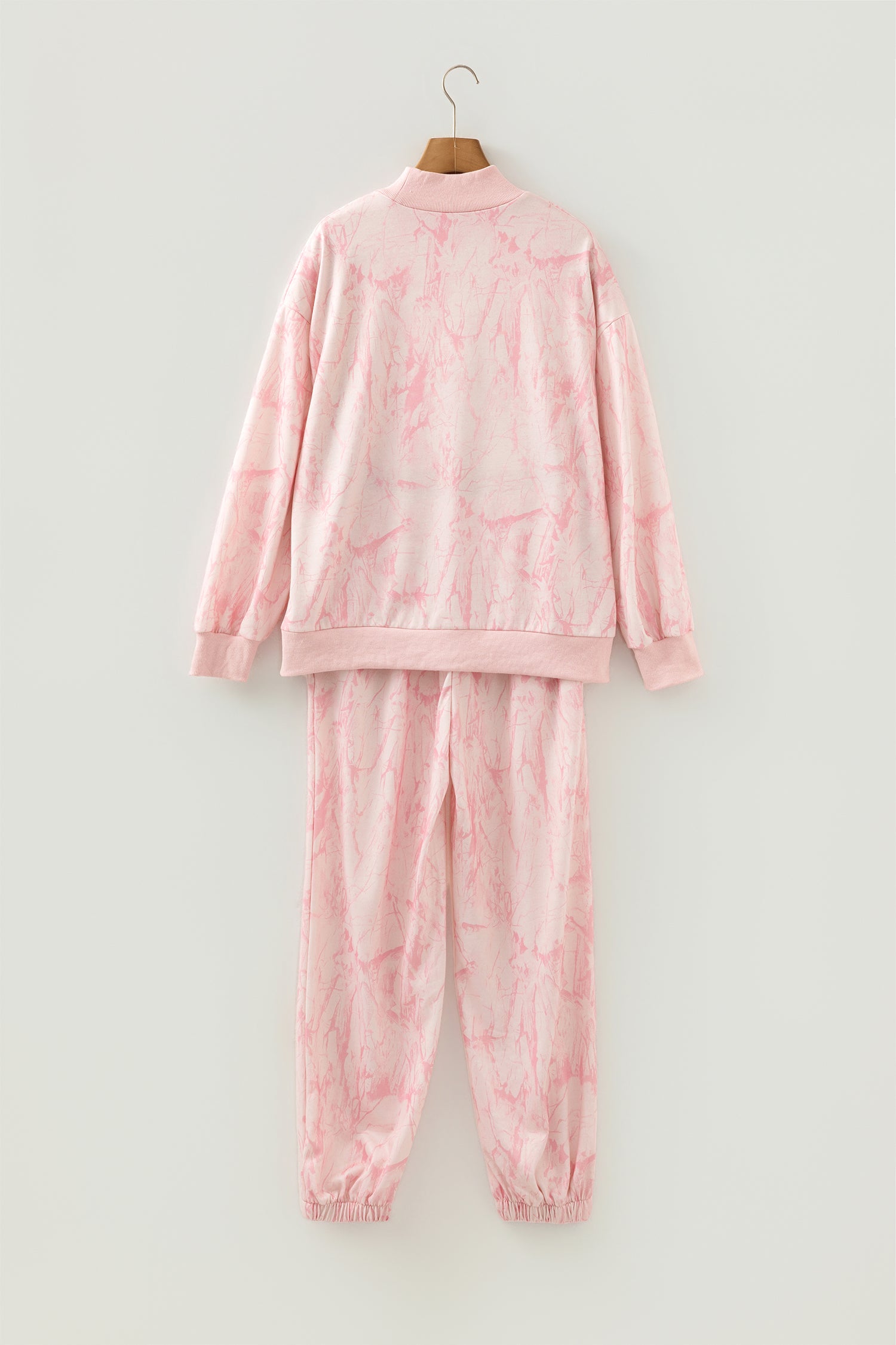 Khaki Camo Print Jogger Pants Set