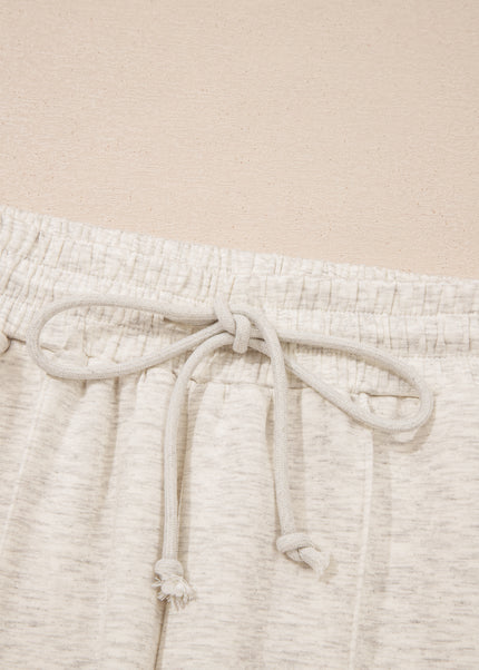 Light Grey Polo Tee Casual Pant Set