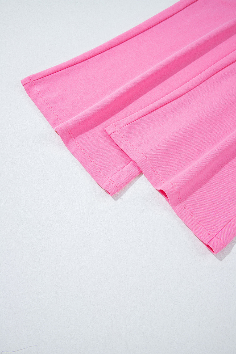 Bonbon Mineral Wash Raw Seam Patchwork Wide Leg Loose Jumpsuit