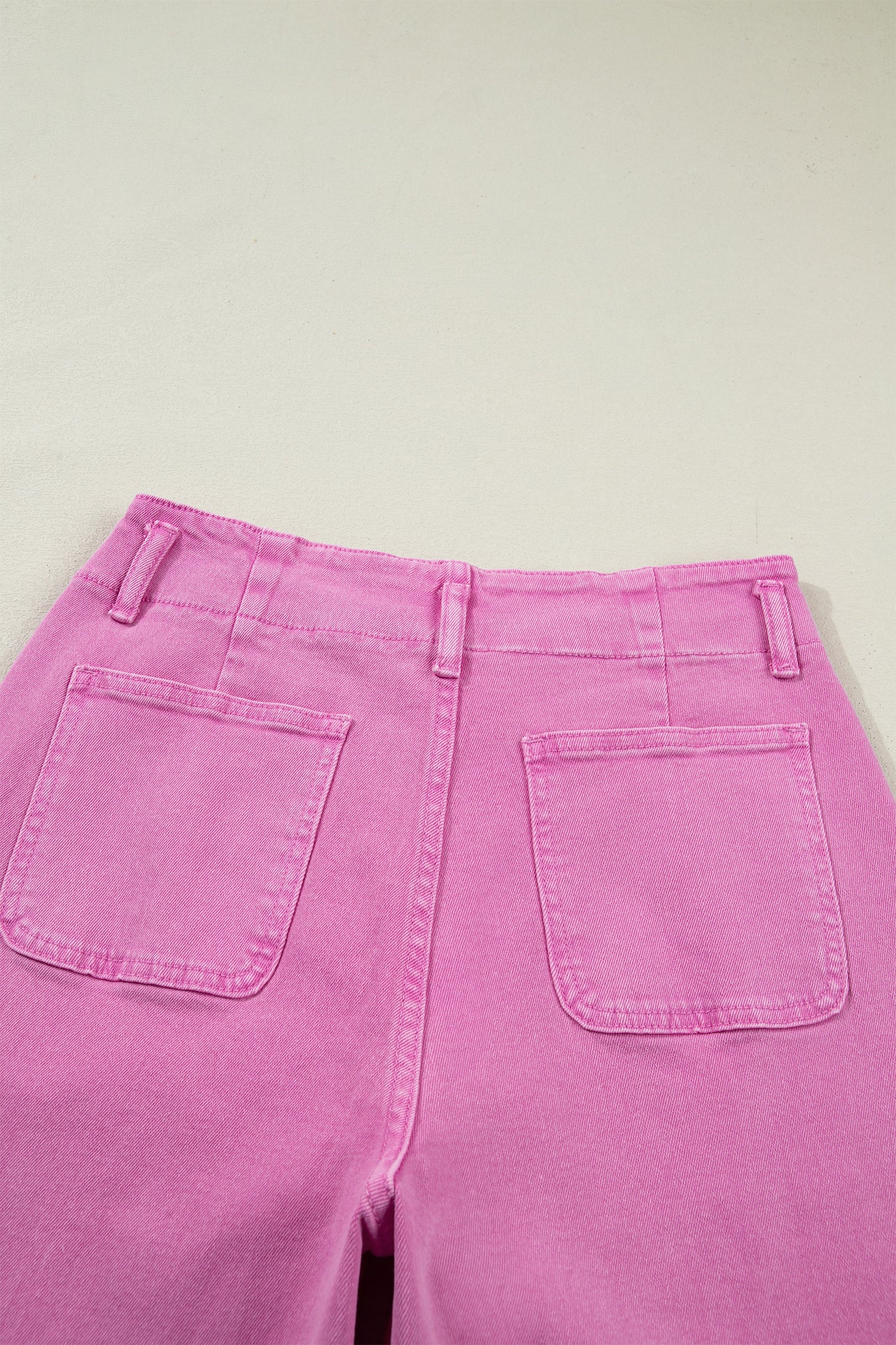 Mist 2-Button High Waist Flared Bottom Jeans