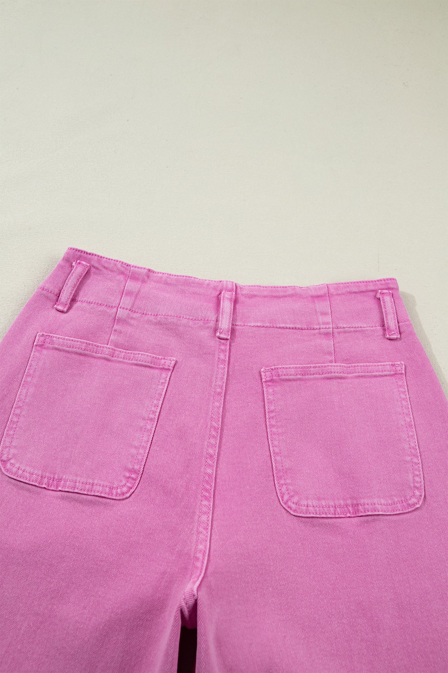 Mist 2-Button High Waist Flared Bottom Jeans