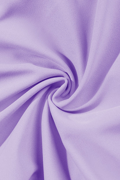 Peach Blossom Striped Patchwork Spaghetti Strap High Waist Bikini Swimsuit