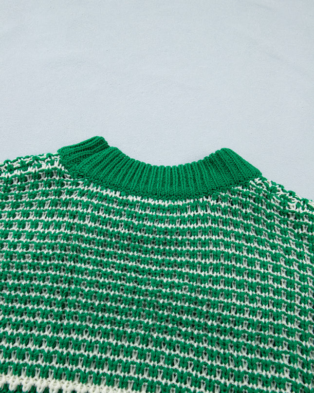 Red 3/4 Draped Sleeve Slouchy Sweater