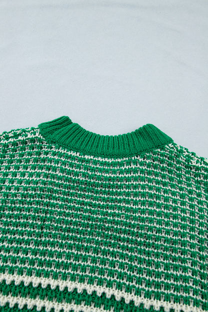 Red 3/4 Draped Sleeve Slouchy Sweater