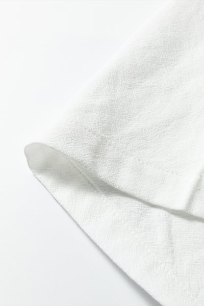 Jet Stream Drawstring Elastic Waist Button Pleated Detail Wide Leg Pants