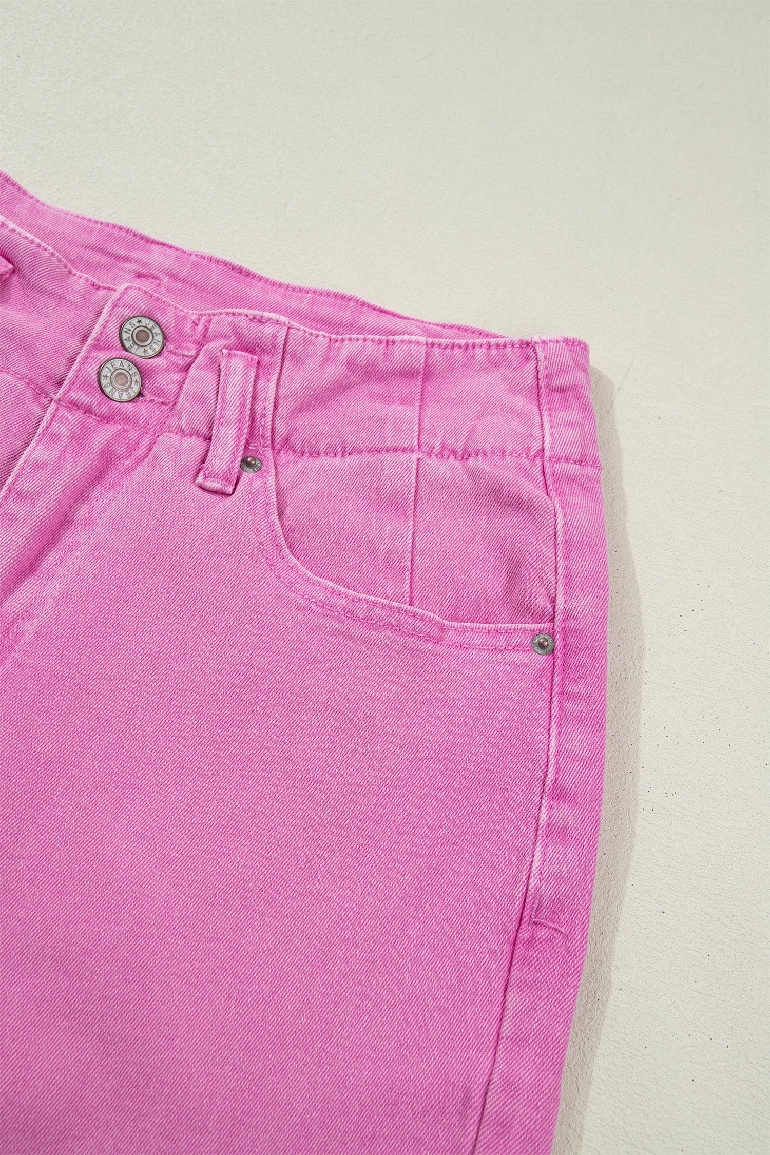 Mist 2-Button High Waist Flared Bottom Jeans