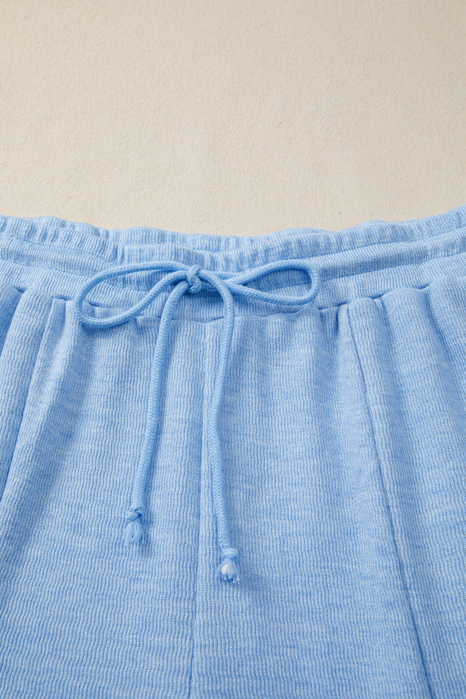 Beau Blue Cap Sleeve Matching Top and Jogger Pants Set