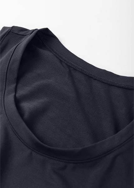 Black Casual Tank Style Tie Waist Pocketed Jogger Jumpsuit