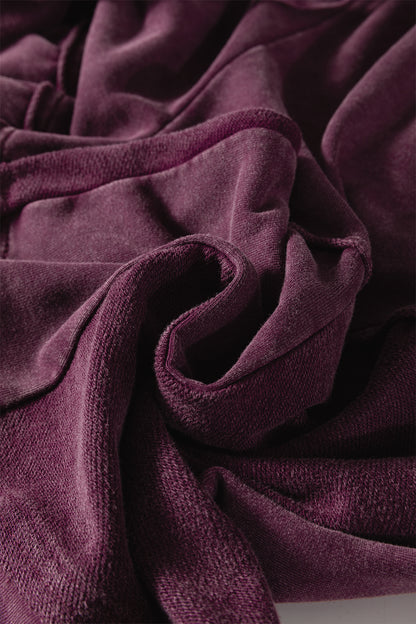 Ashleigh Blue Careys Mineral Wash Tiered Wide Leg Patchwork Drawstring Pants