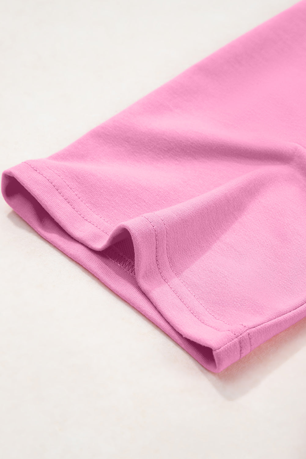 Meadow Mist Green Solid Loose V Neck Half Sleeve Tee and Shorts Set