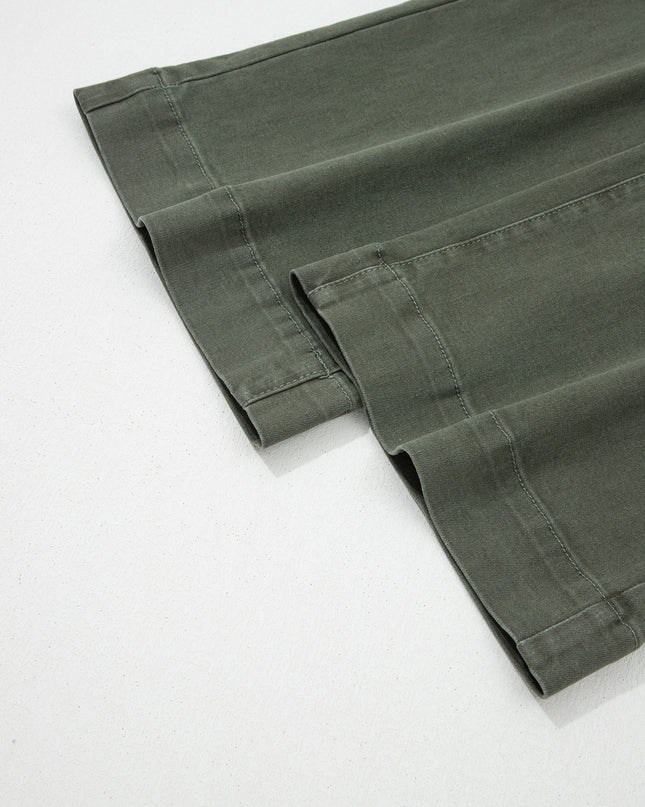 Mist 2-Button High Waist Flared Bottom Jeans