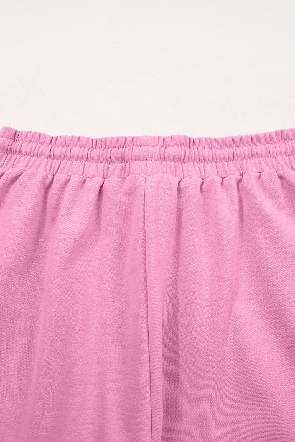 Meadow Mist Green Solid Loose V Neck Half Sleeve Tee and Shorts Set