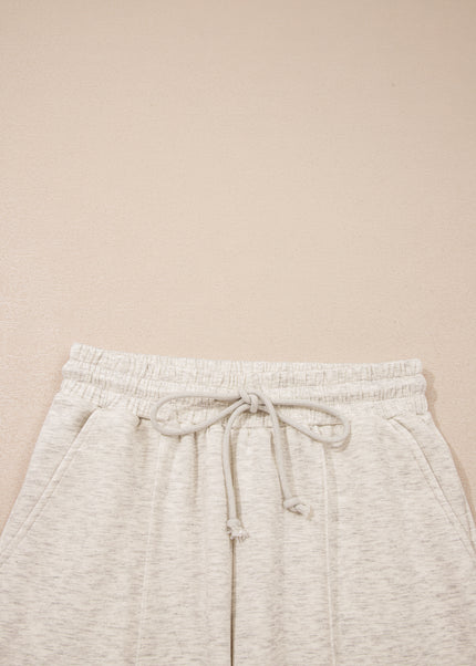 Light Grey Polo Tee Casual Pant Set