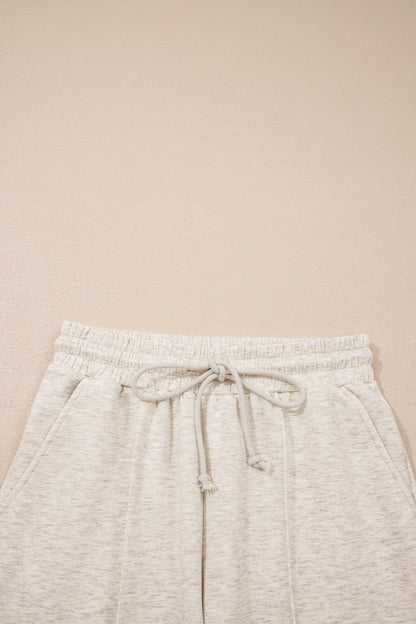 Light Grey Polo Tee Casual Pant Set