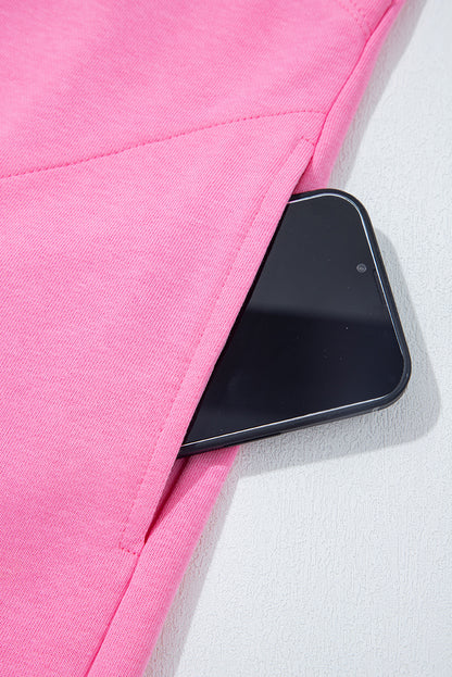 Bonbon Mineral Wash Raw Seam Patchwork Wide Leg Loose Jumpsuit