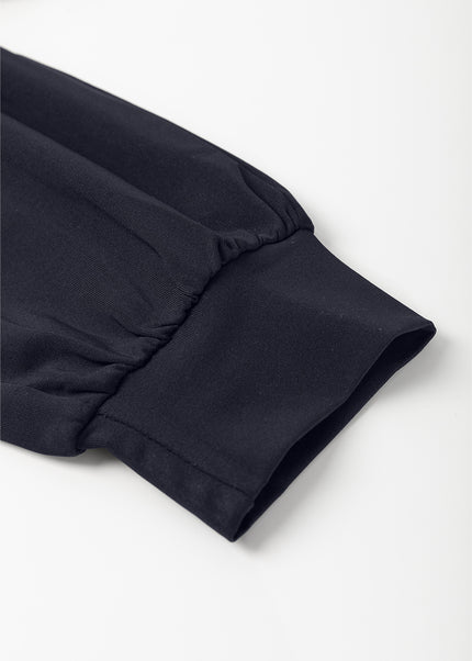Black Casual Tank Style Tie Waist Pocketed Jogger Jumpsuit