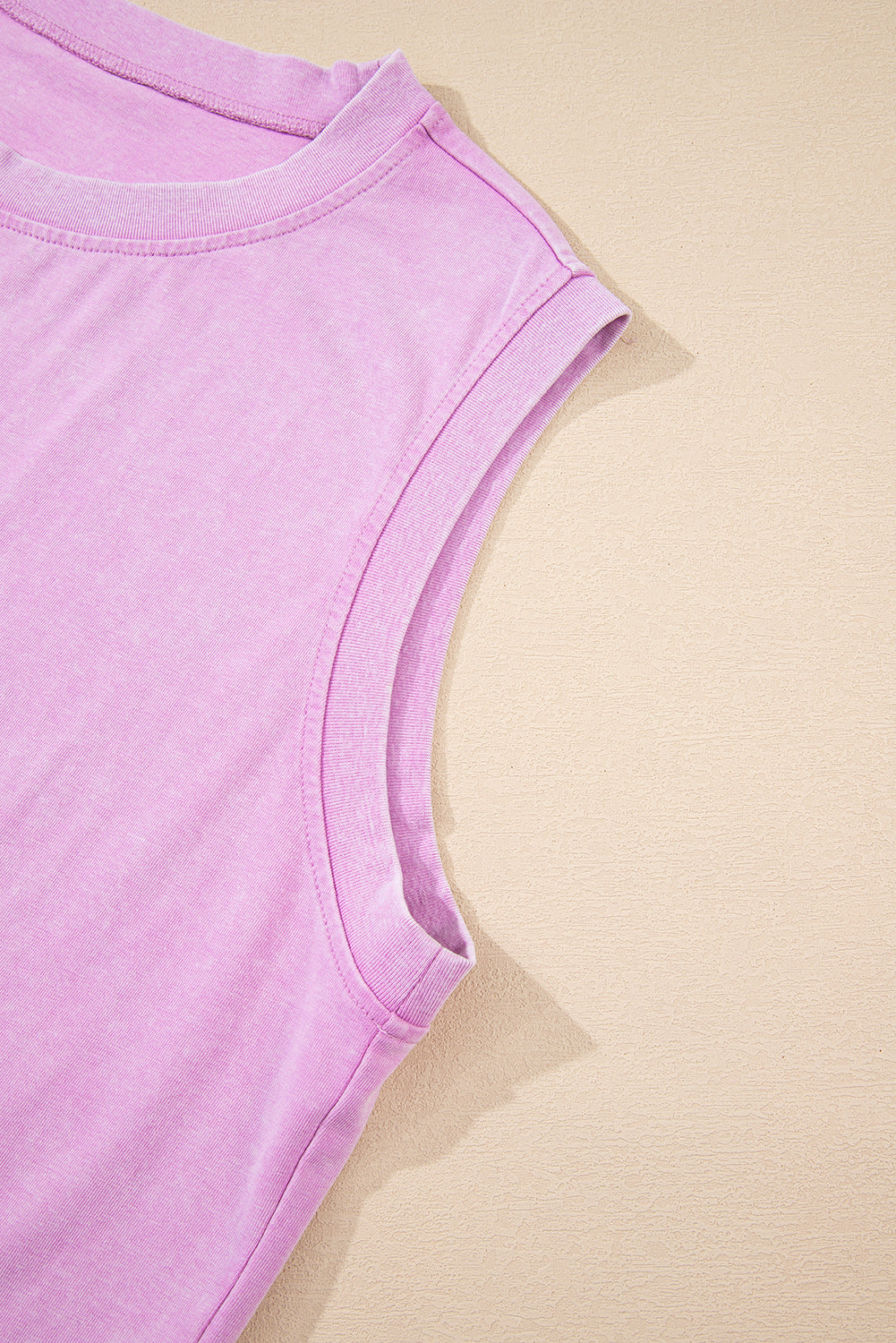 Myosotis 2 Pieces Mineral Wash Cotton Tank Top Lined Split Skirt Set