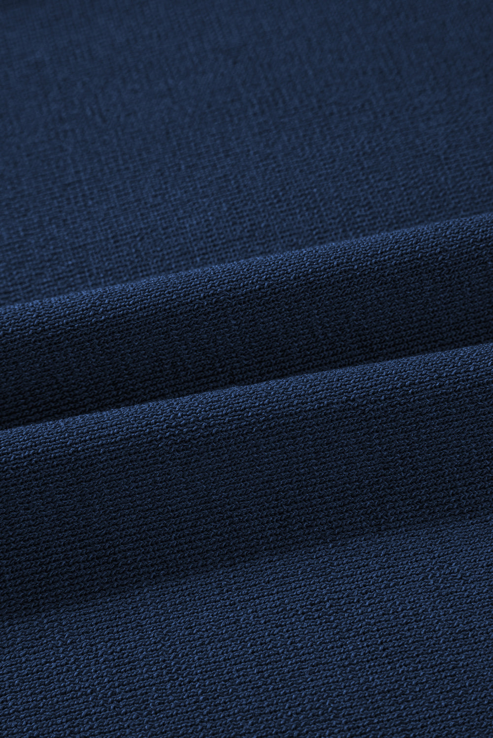 Black Contrast Trim Half Sleeve Top Drawstring Pants Loose 2pcs Sweater Suit Set