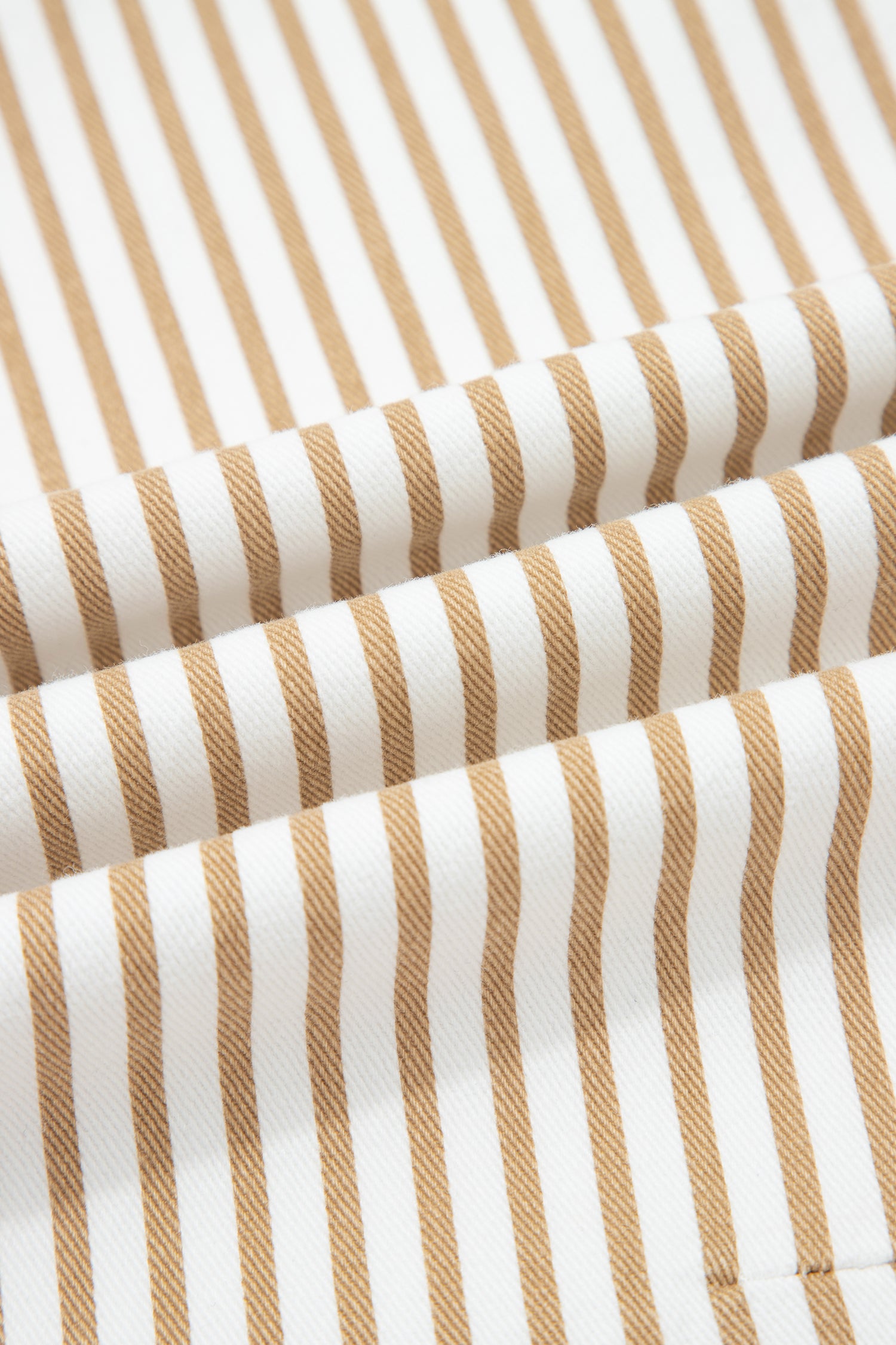 Khaki Stripe Casual Barrel Jeans