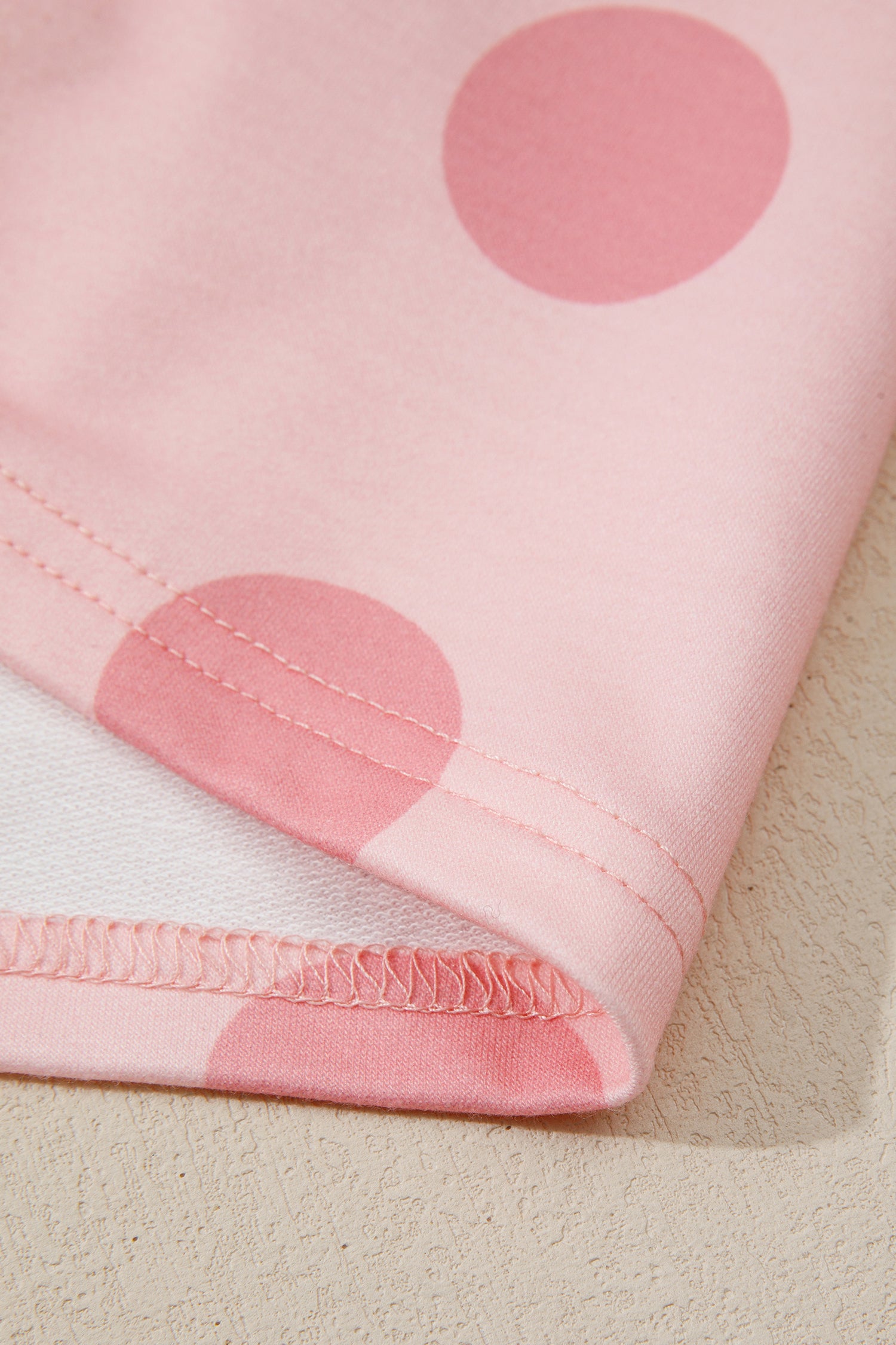 White Polka Dot Printed Long Sleeve Flared Mini Dress