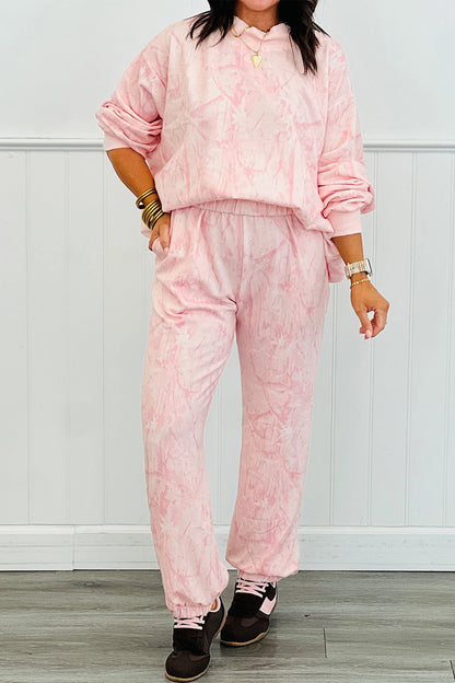 Khaki Camo Print Jogger Pants Set