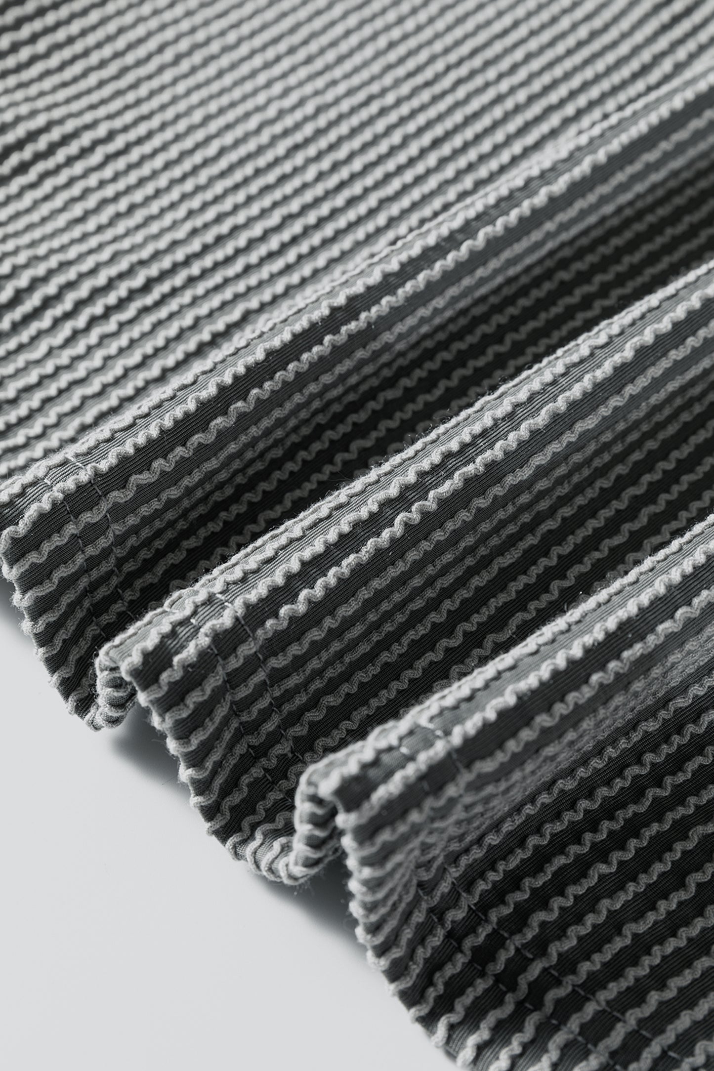 Dark Grey Twisted Ribbed High Neck Loose Tee Elastic High Waist Loose Pant Set