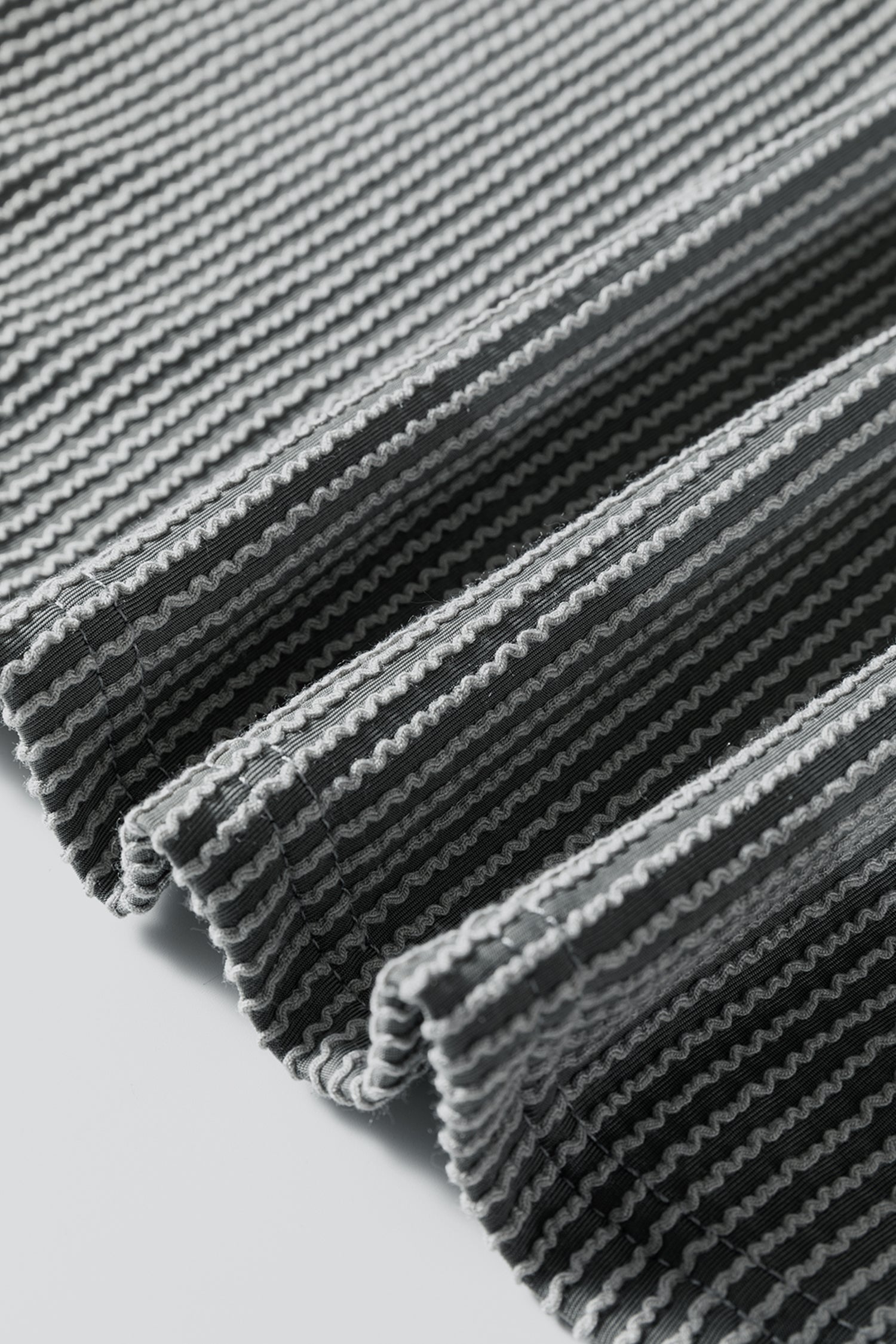 Dark Grey Twisted Ribbed High Neck Loose Tee Elastic High Waist Loose Pant Set