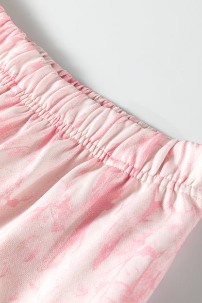 Khaki Camo Print Jogger Pants Set