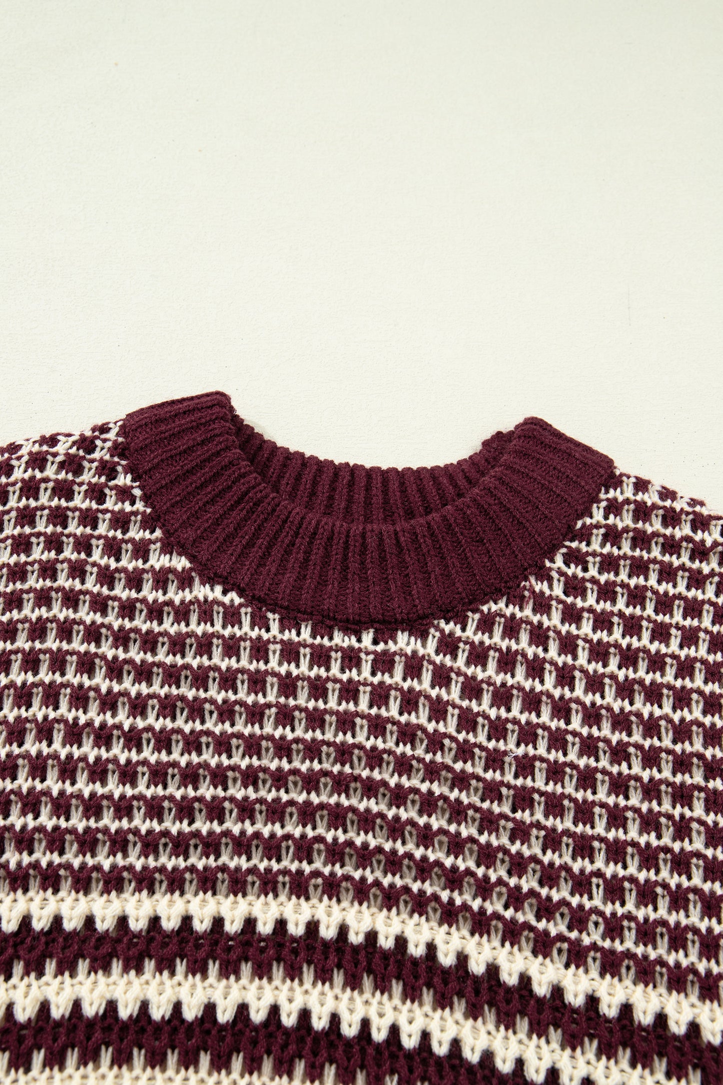 Red 3/4 Draped Sleeve Slouchy Sweater