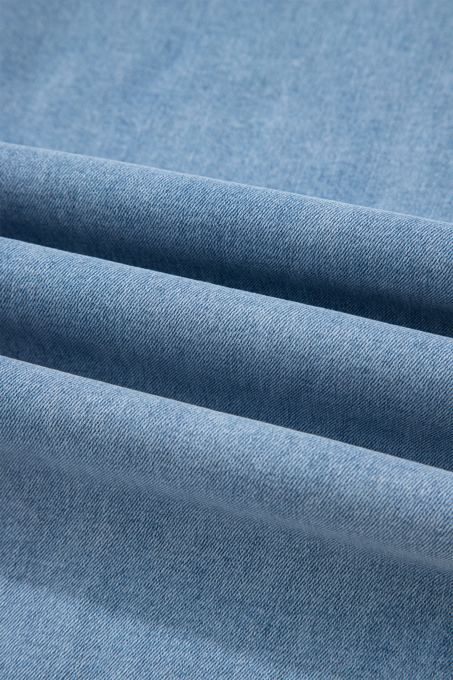 Beau Blue Contrast Stripe Frayed Side Panel Patchwork Shift Jeans