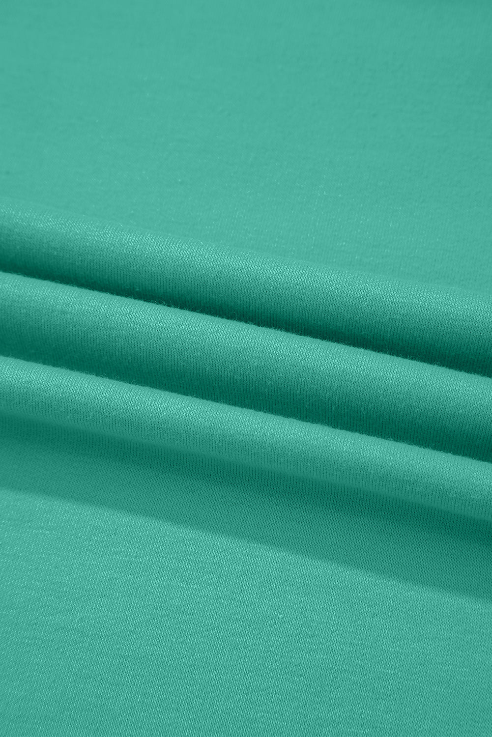 Meadow Mist Green Solid Loose V Neck Half Sleeve Tee and Shorts Set