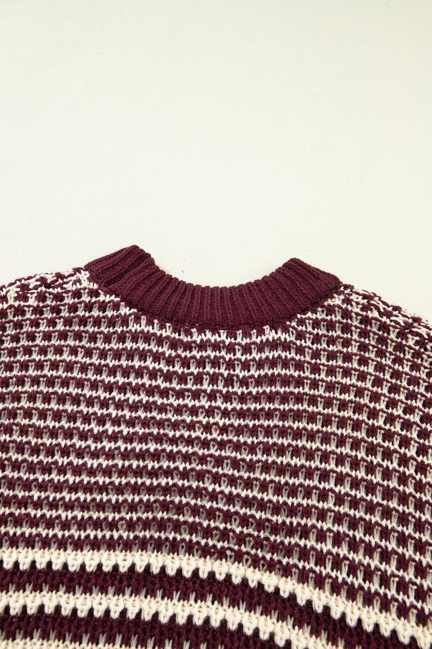 Red 3/4 Draped Sleeve Slouchy Sweater