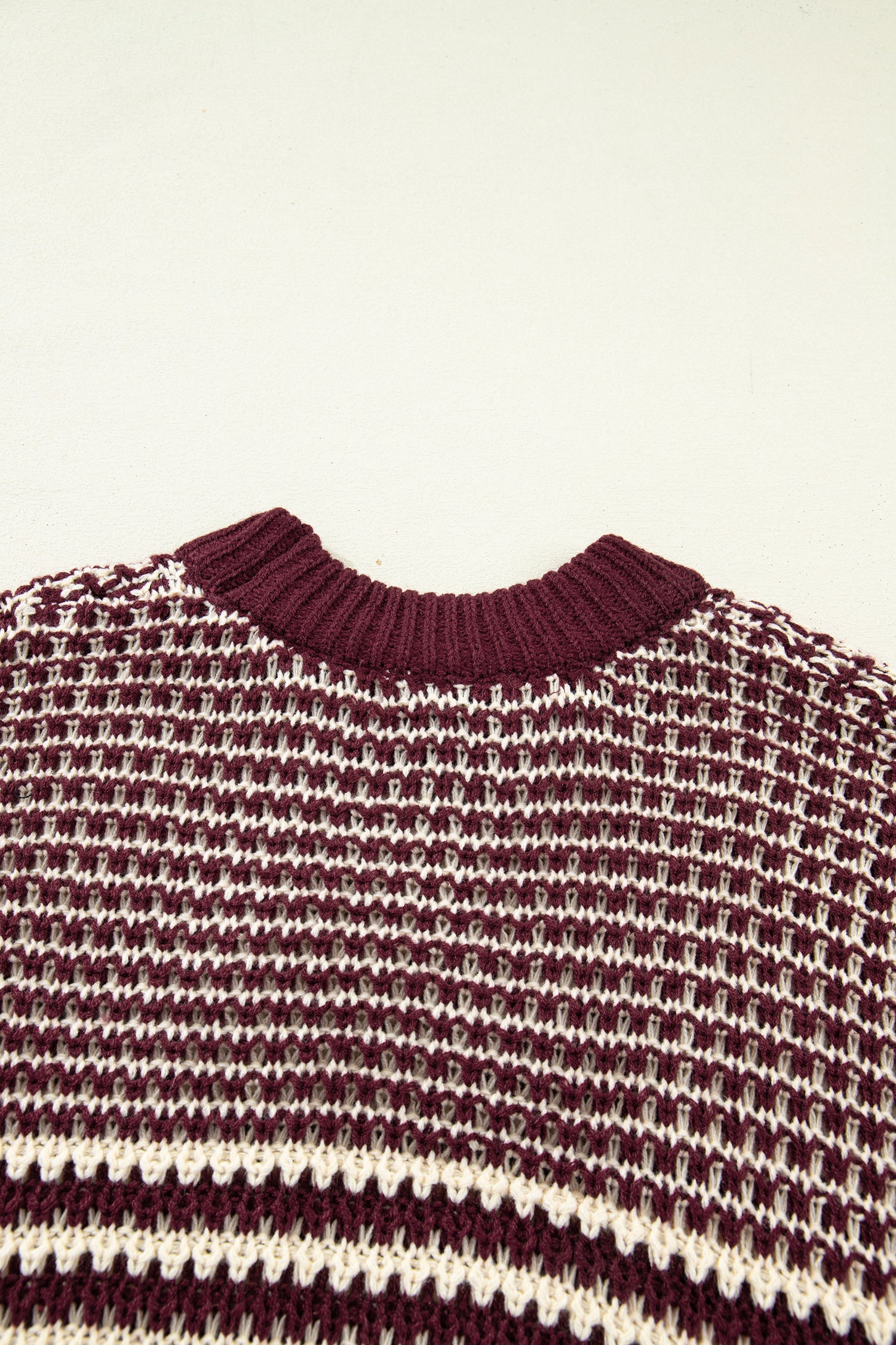 Red 3/4 Draped Sleeve Slouchy Sweater