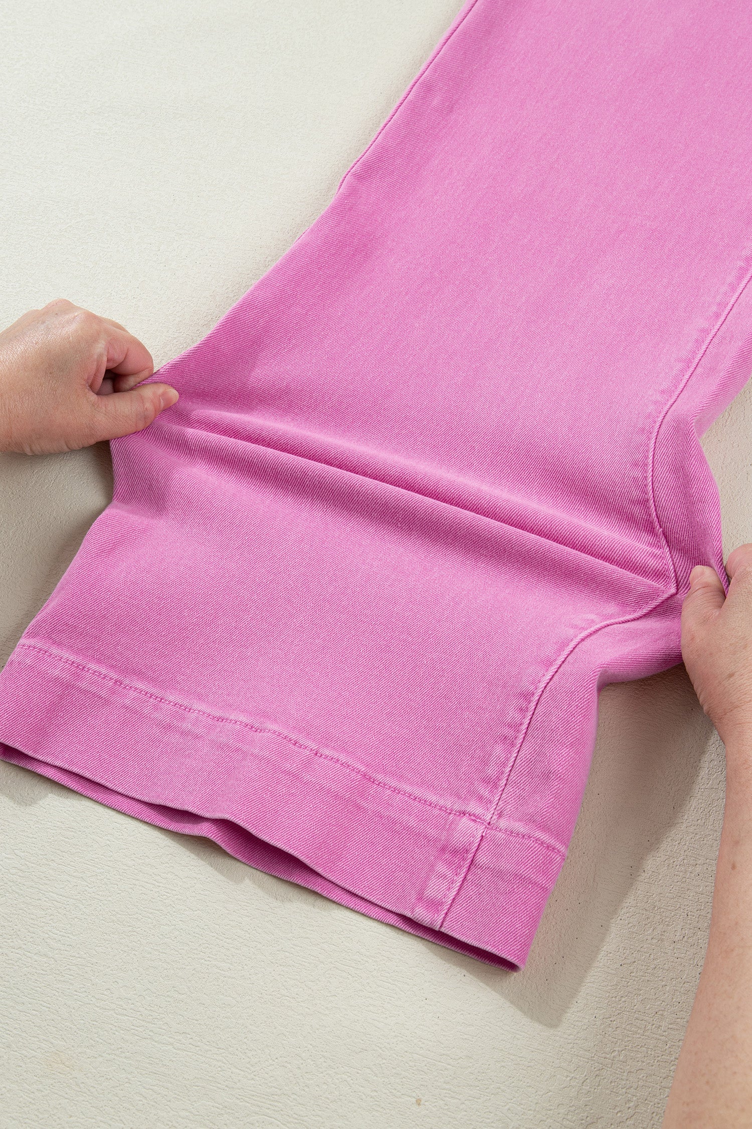 Mist 2-Button High Waist Flared Bottom Jeans