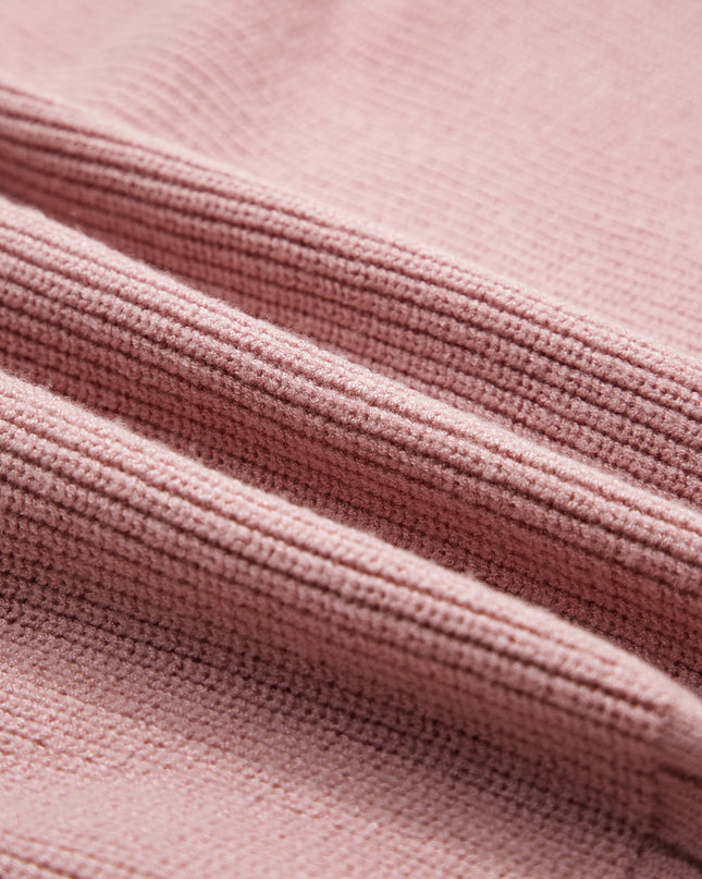 Goat Mixed Texture Knit Button V Neck Sweater Cardigan