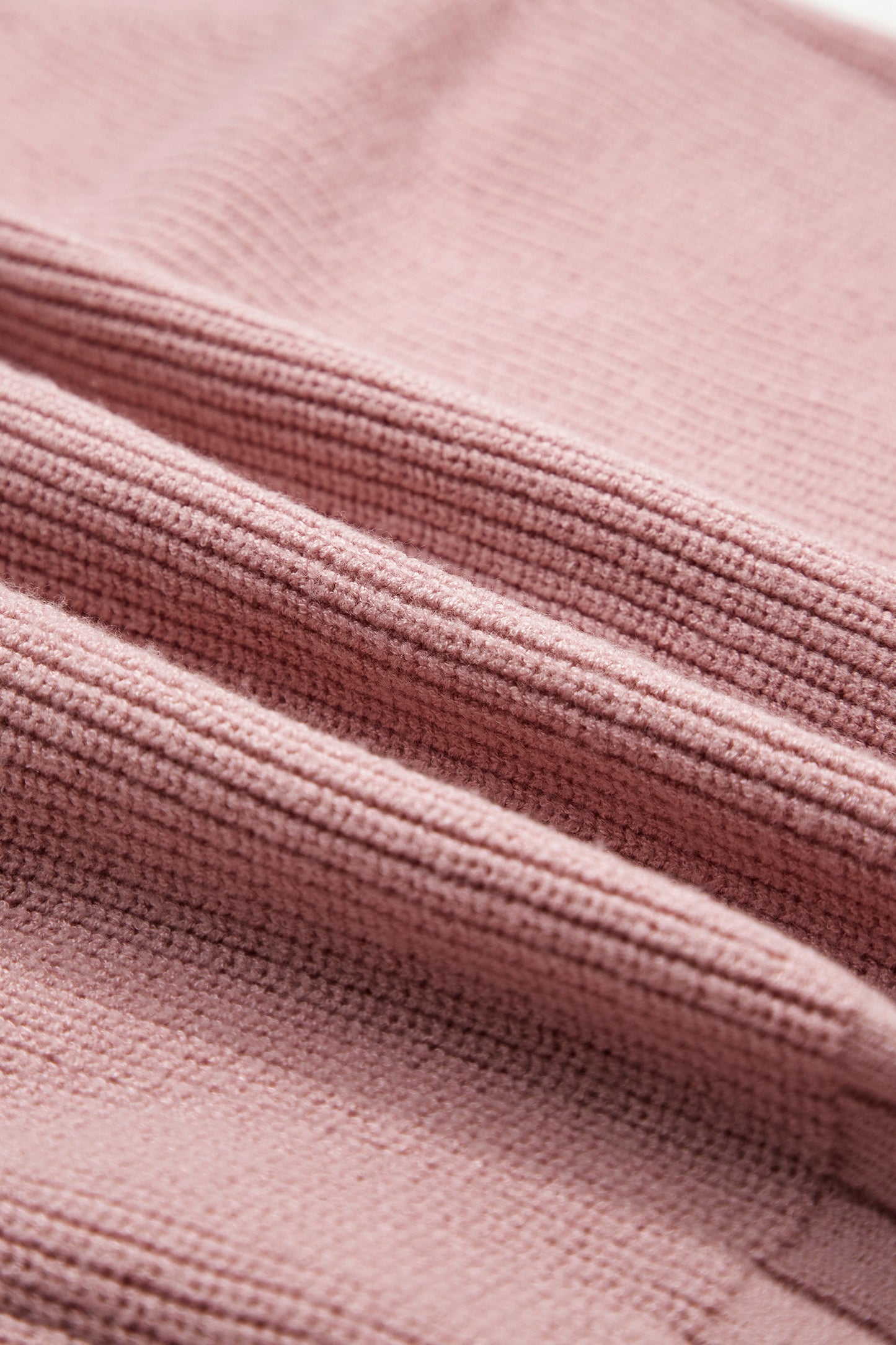 Goat Mixed Texture Knit Button V Neck Sweater Cardigan