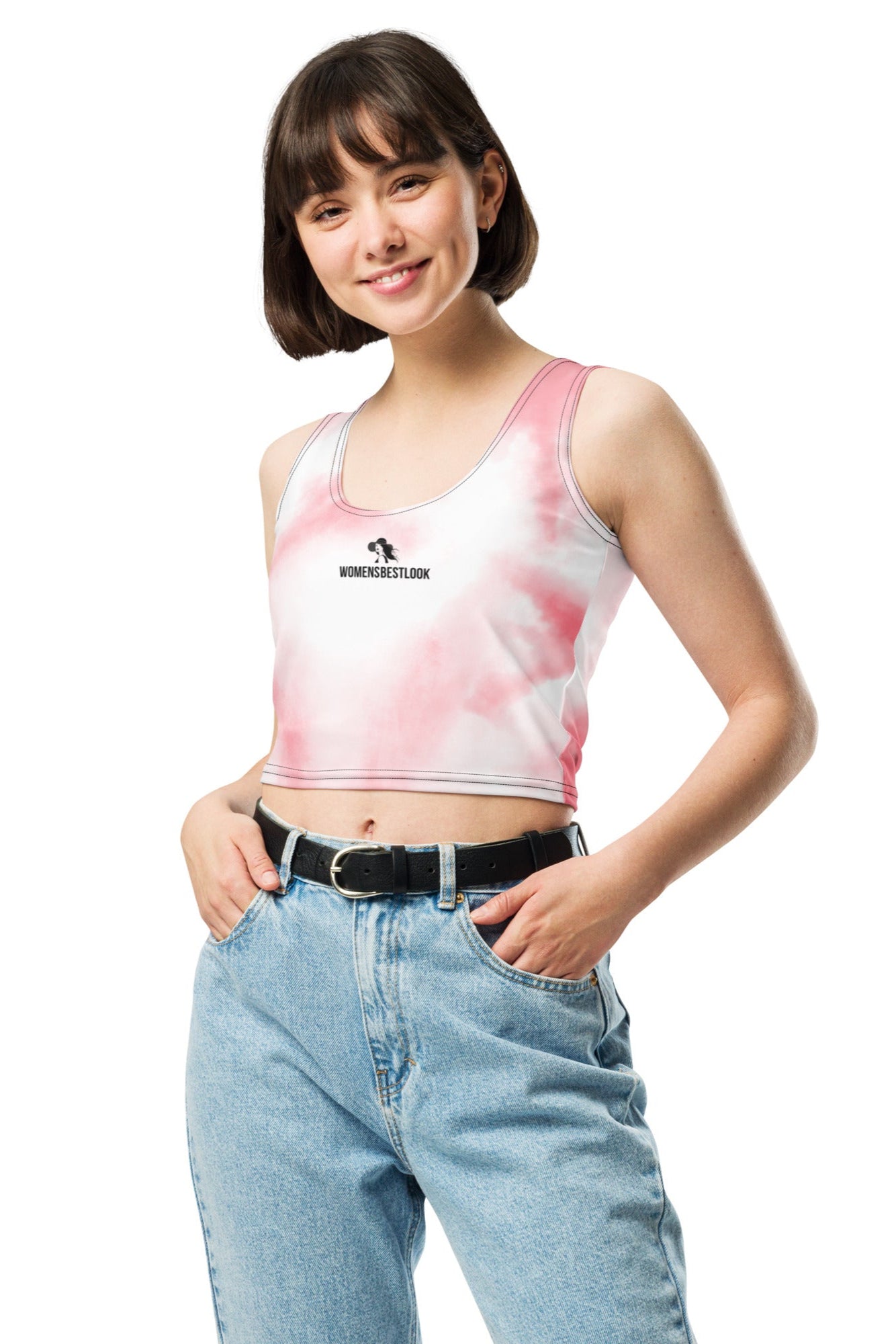 WBL Sports Crop Top - Pink Gradient