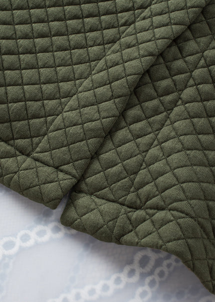 Black Retro Quilted Flap Pocket Button Shacket