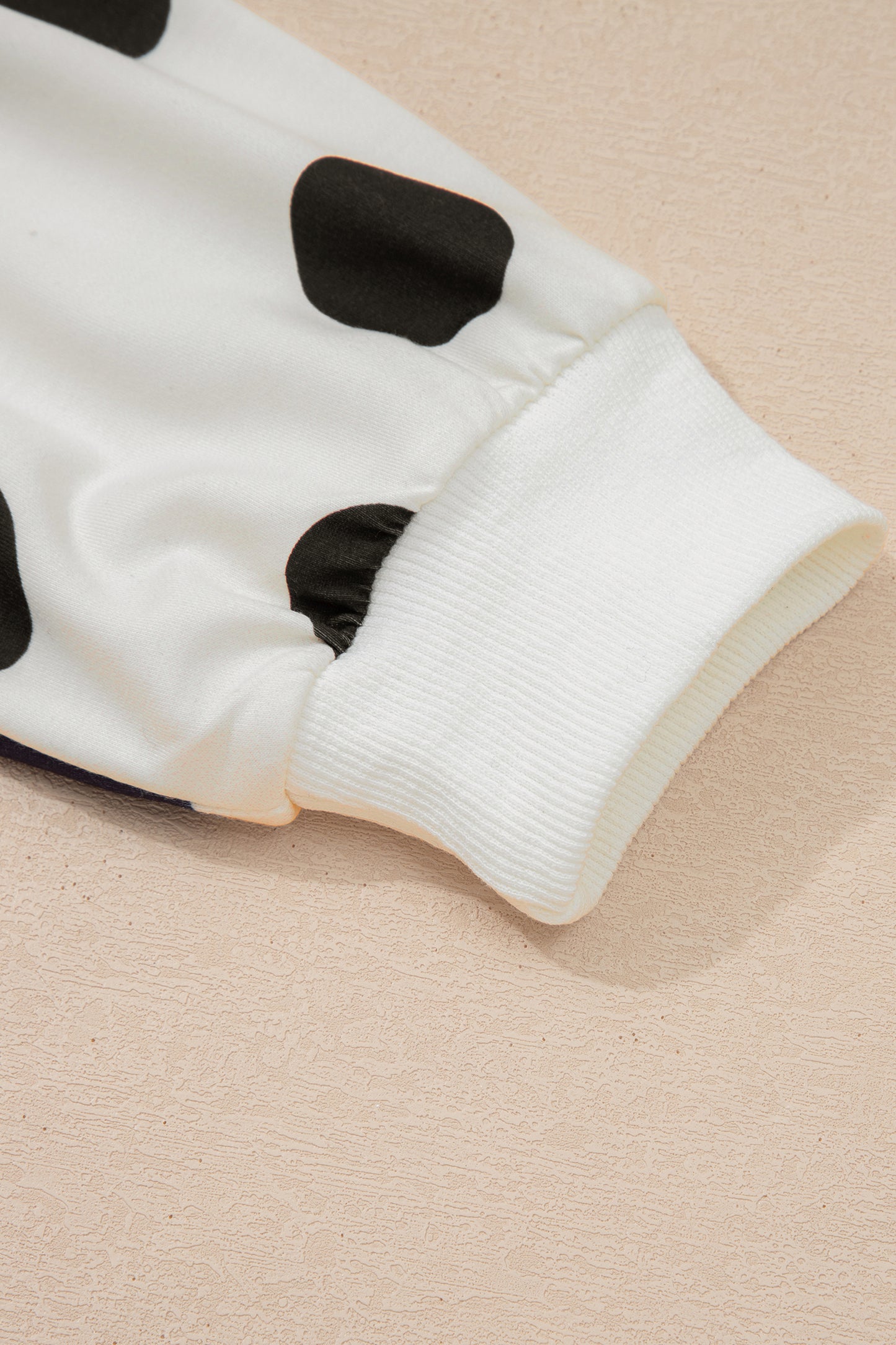 White Polka Dot Printed Long Sleeve Flared Mini Dress