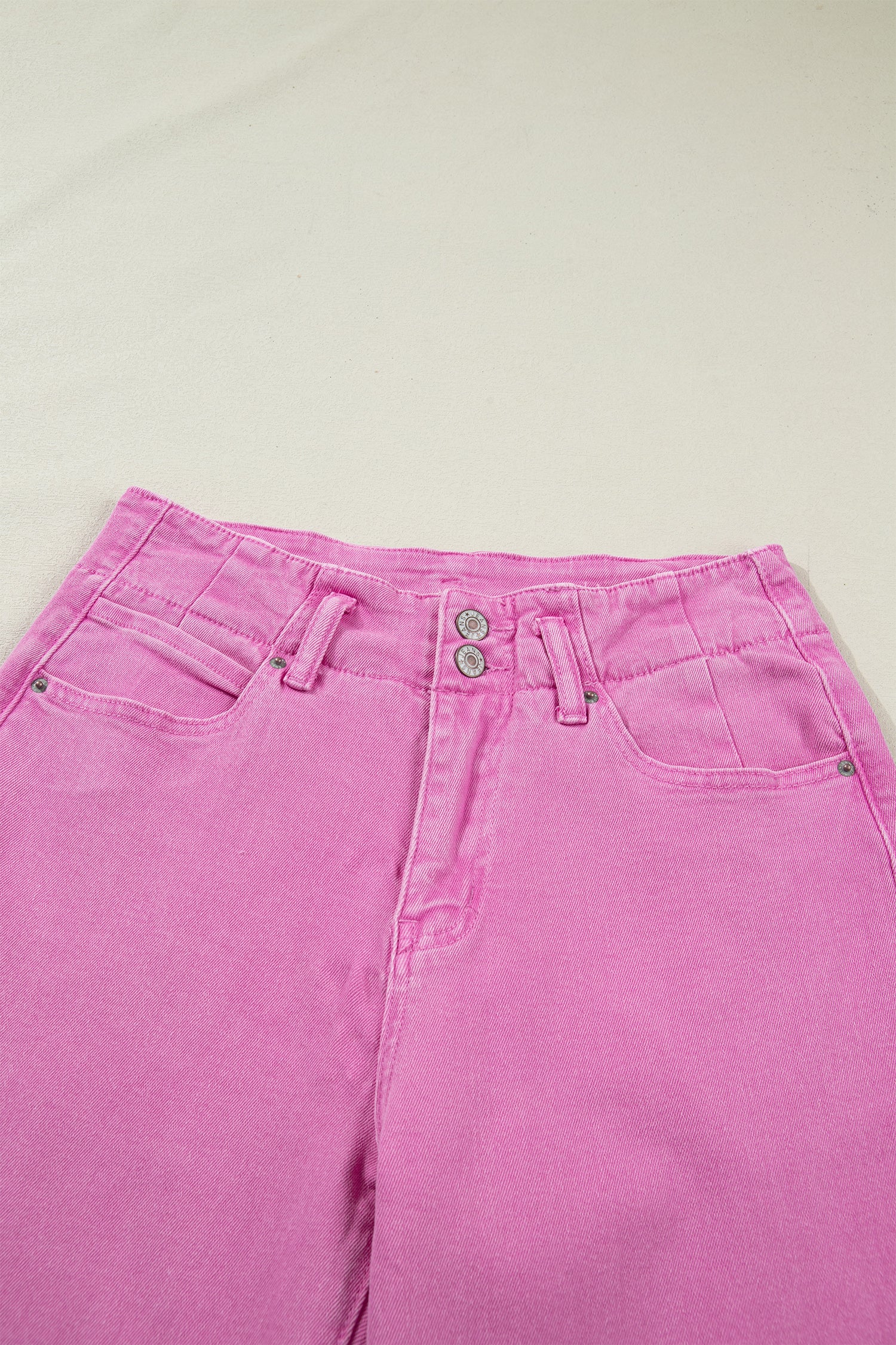 Mist 2-Button High Waist Flared Bottom Jeans