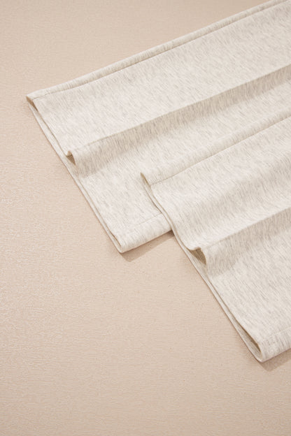 Light Grey Polo Tee Casual Pant Set