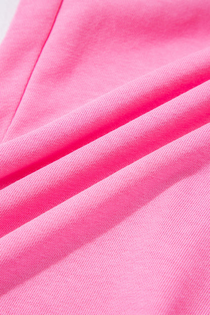 Bonbon Mineral Wash Raw Seam Patchwork Wide Leg Loose Jumpsuit