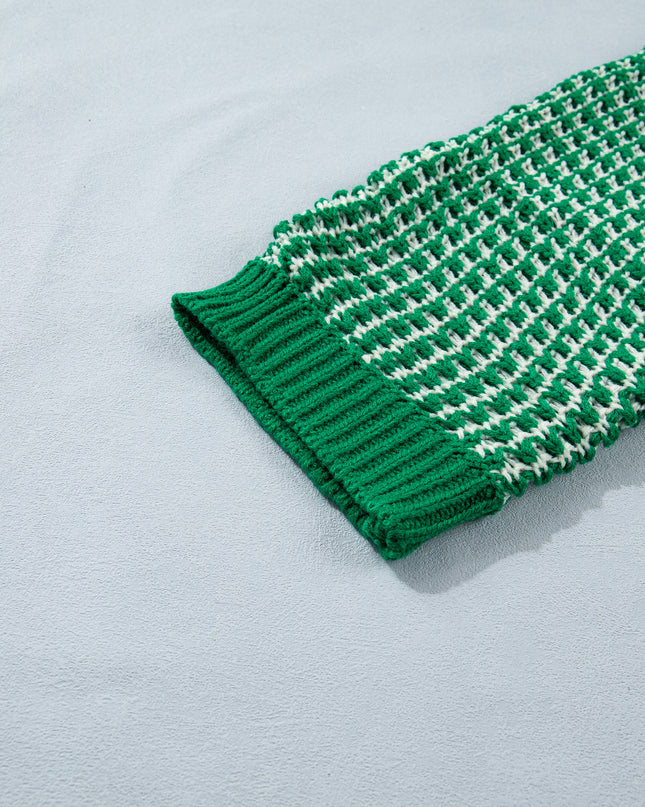 Red 3/4 Draped Sleeve Slouchy Sweater